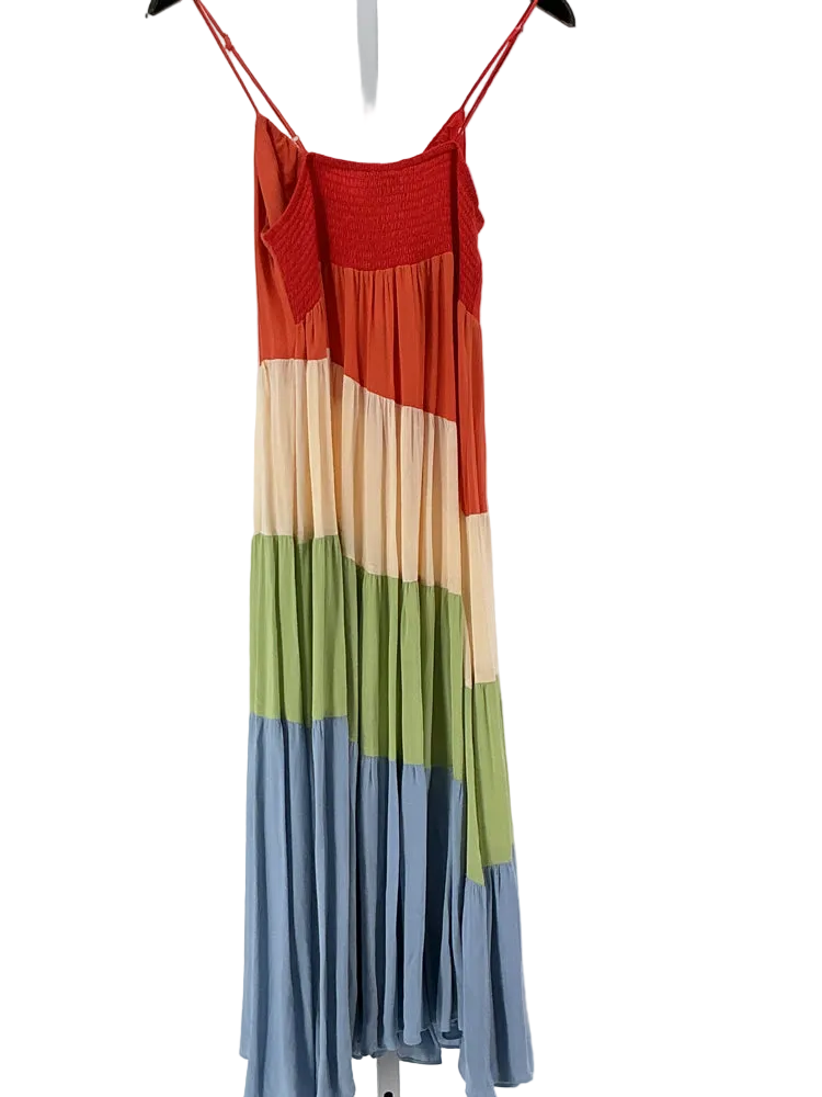 Lucy Paris Size S Orange Multi Dress
