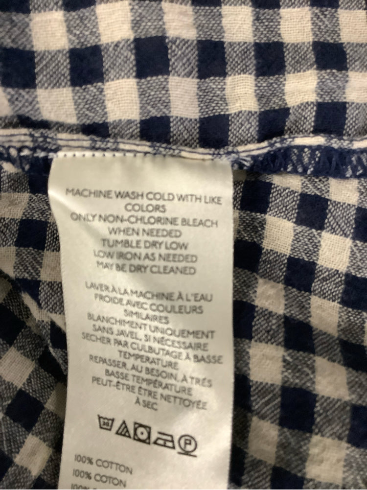 Pilcro Size M Navy & Tan Shirt