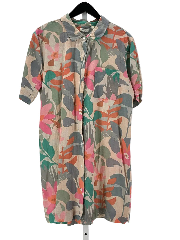 Dylan Size L Tan Multi Dress