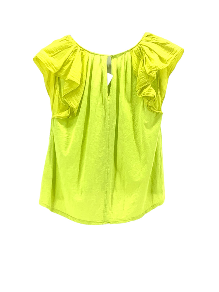 Velvet by Graham Spencer Size M Yellow Shirt