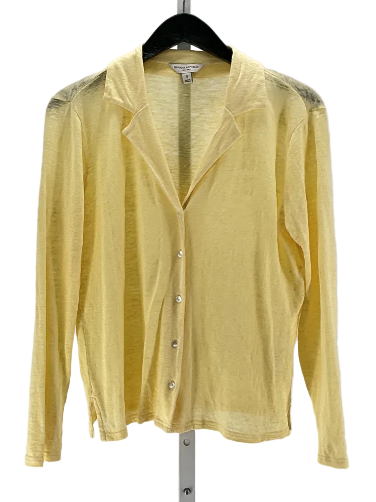 Banana Republic Size S Yellow Shirt