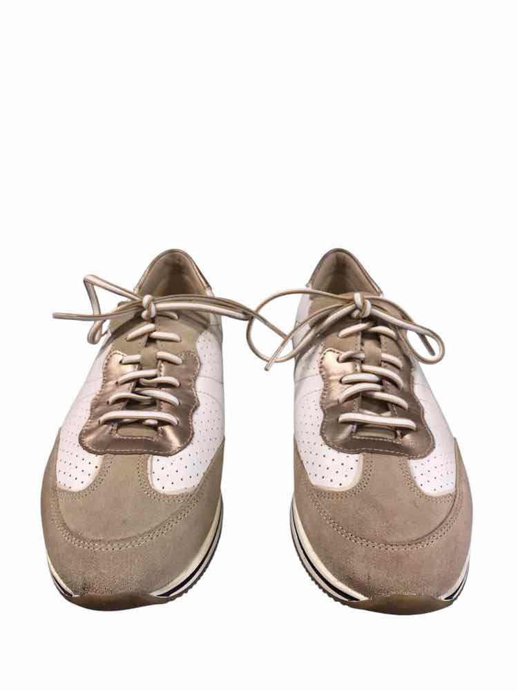 Mephisto Shoe Size 7.5 Tan & White Sneakers