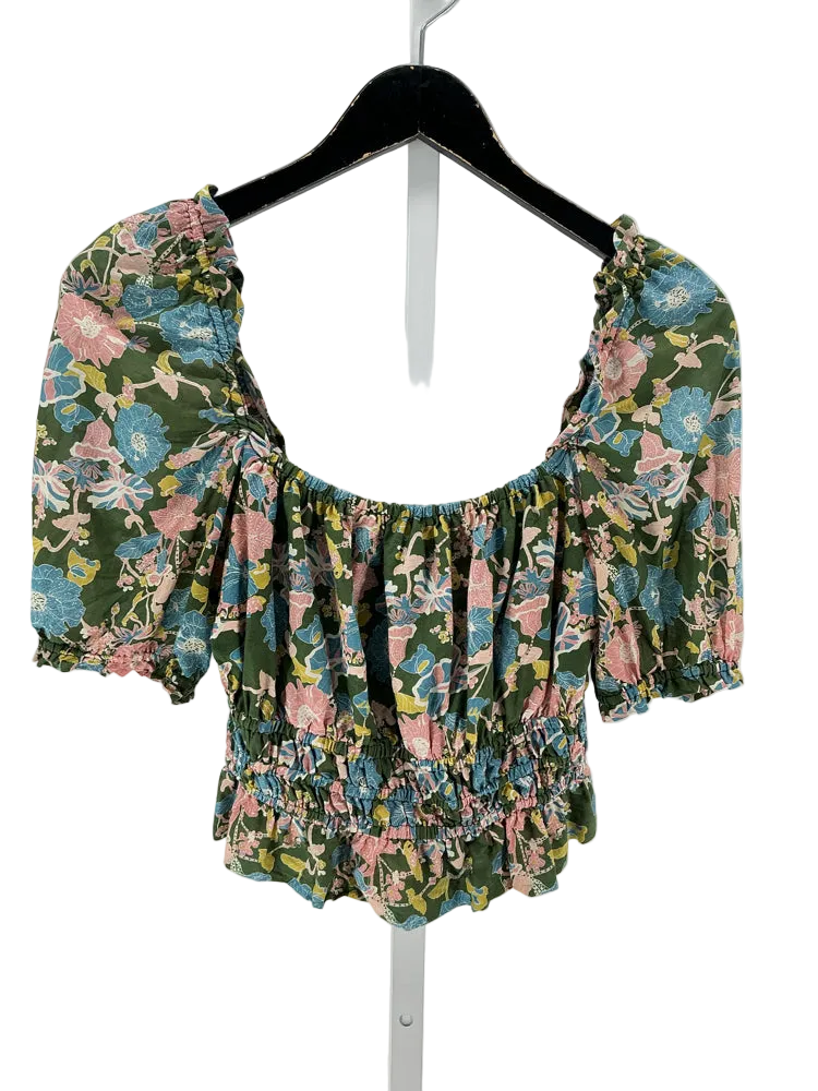 Trovata Size S Green multi Shirt