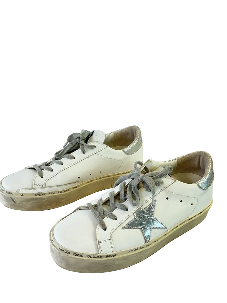 Golden Goose Shoe Size 9 White Hi Star Sneakers