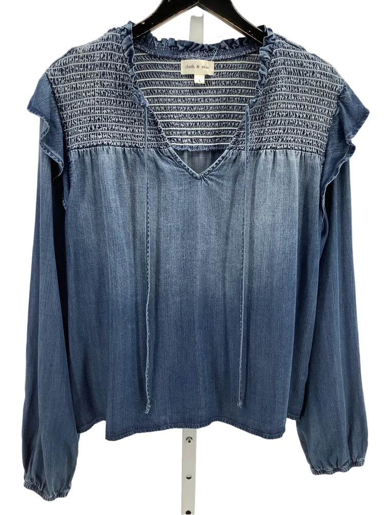 Cloth & Stone Size L Blue Shirt