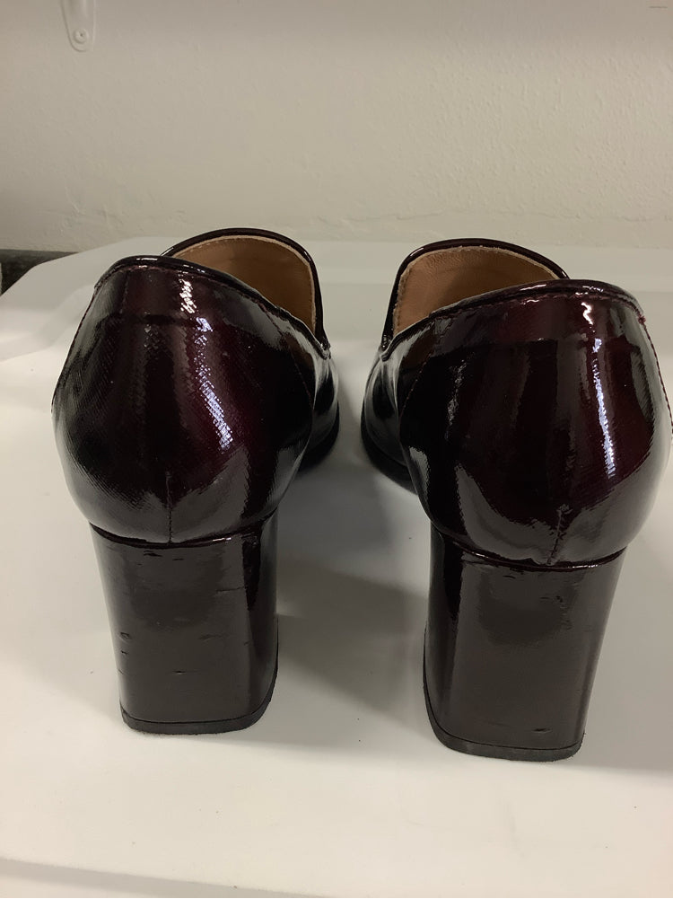 Aquatalia Shoe Size 8 Burgundy MICHELLE Heels