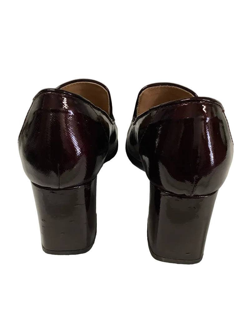 Aquatalia Shoe Size 8 Burgundy MICHELLE Heels