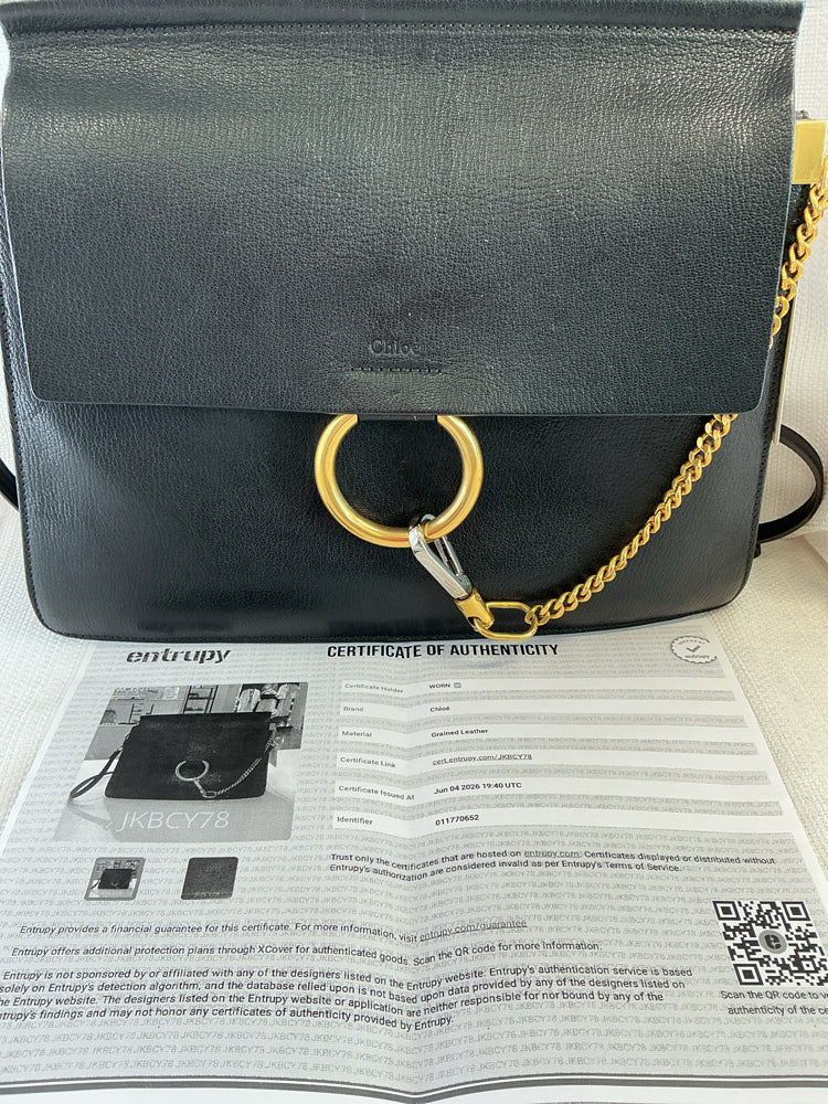 Chloe Black Faye Handbags