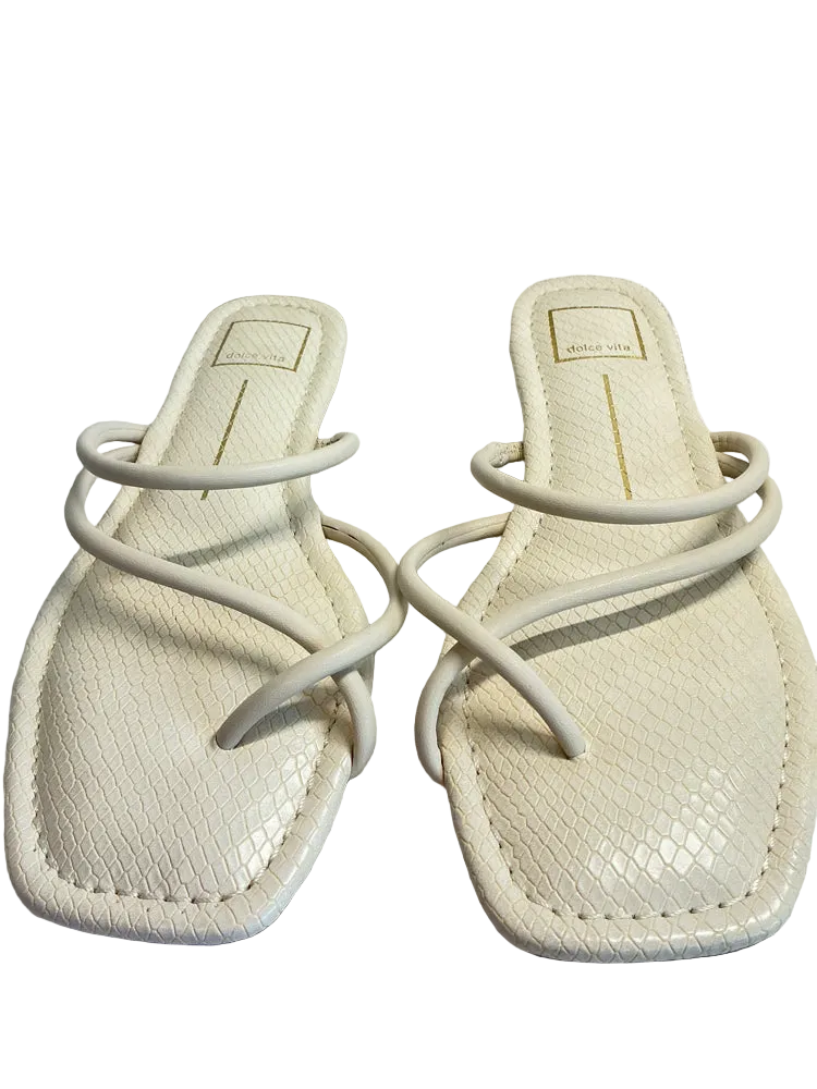 Dolce Vita Shoe Size 8 White Sandals