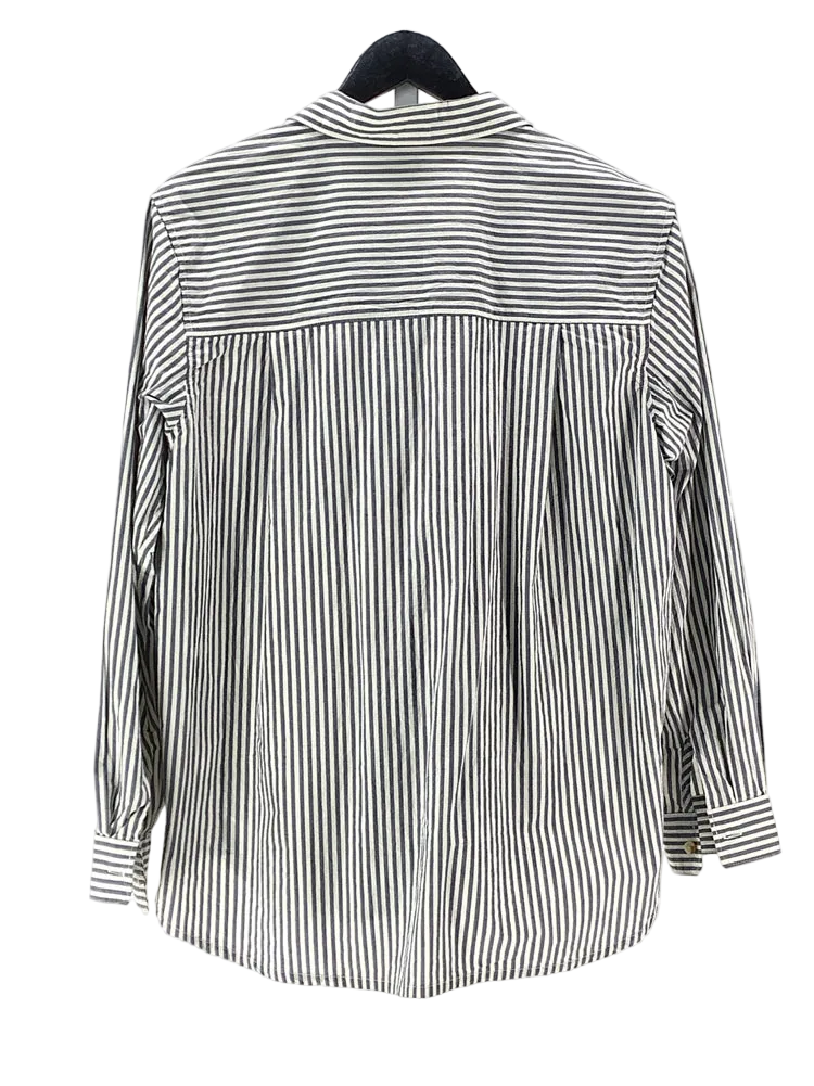 Marine Layer Size M Blue & Cream Shirt