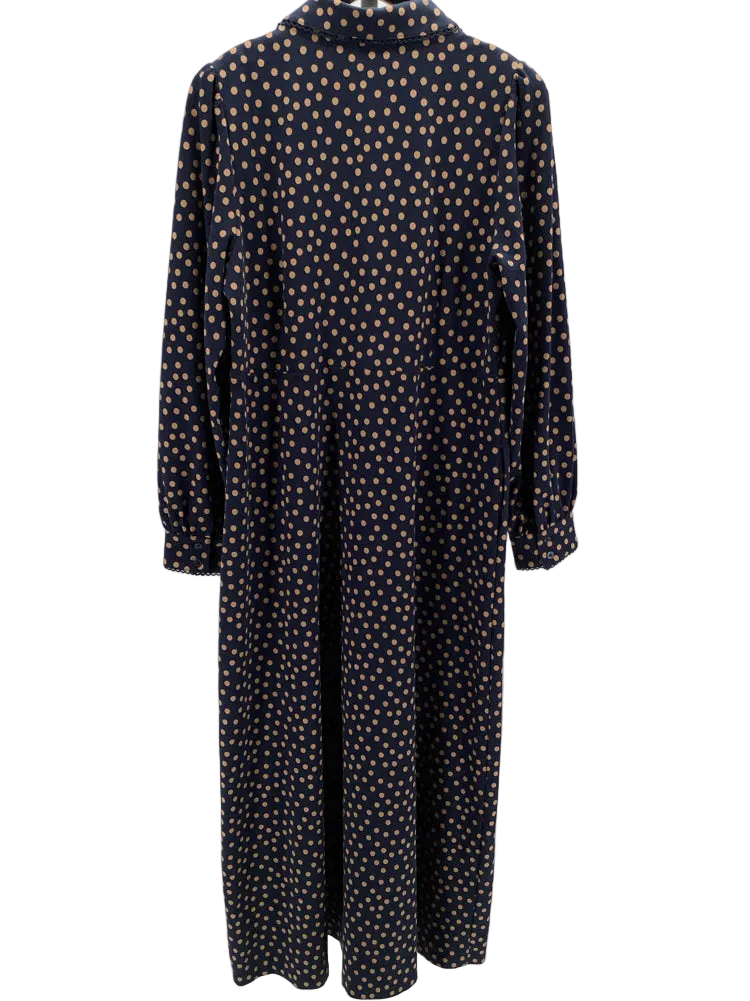 Boden Size 14L Navy & Tan Dress