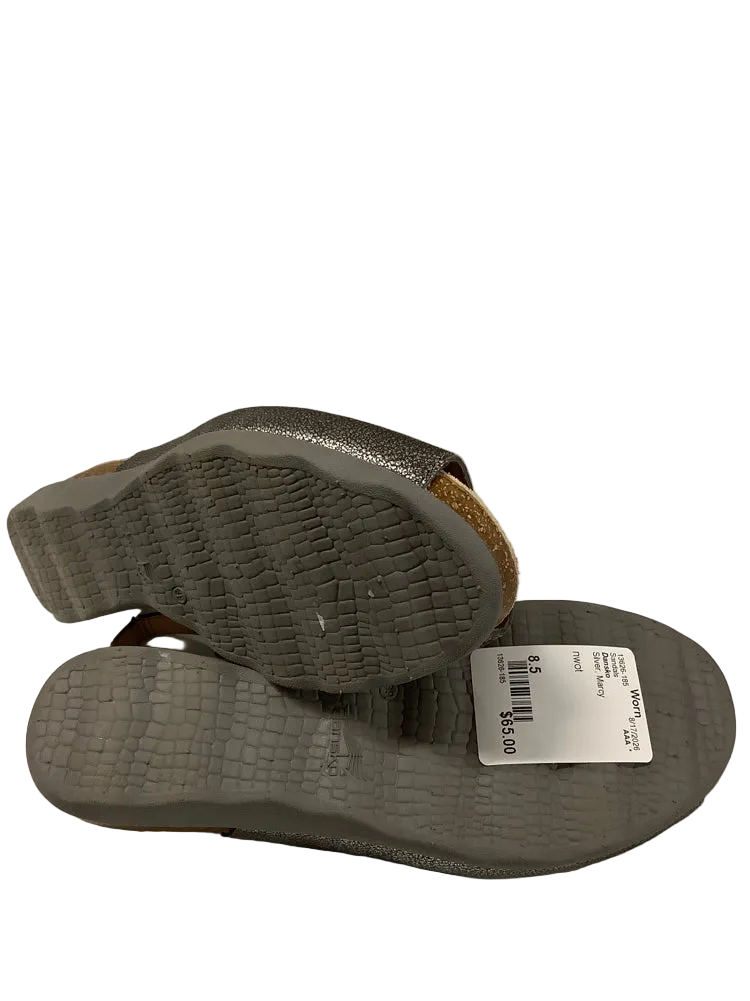 Dansko Shoe Size 8.5 Silver Marcy Sandals