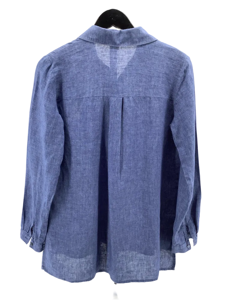 Eileen Fisher Size XXS Blue Shirt
