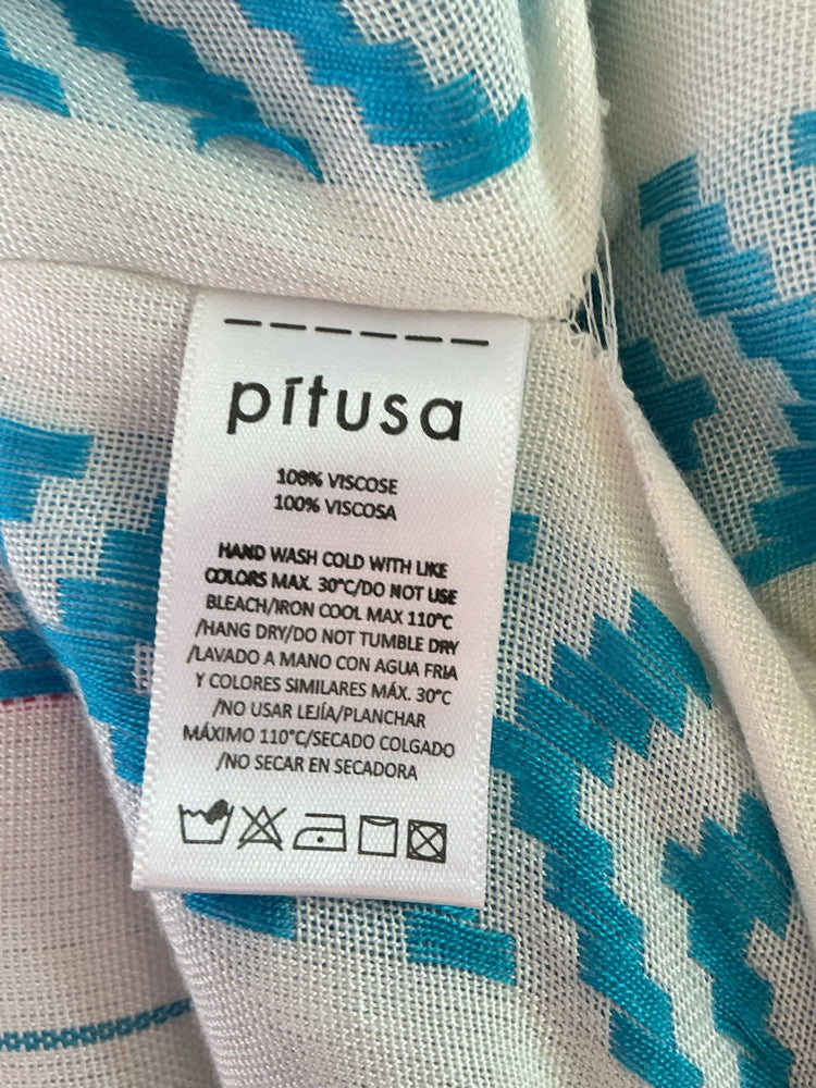 Pitusa Size One Size Blue Multi Kaftan