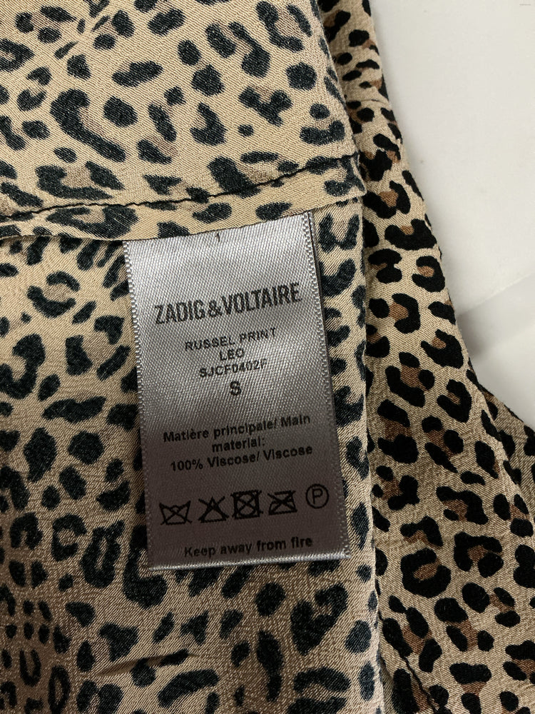 Zadig & Voltaire Size S Tan & Black Dress