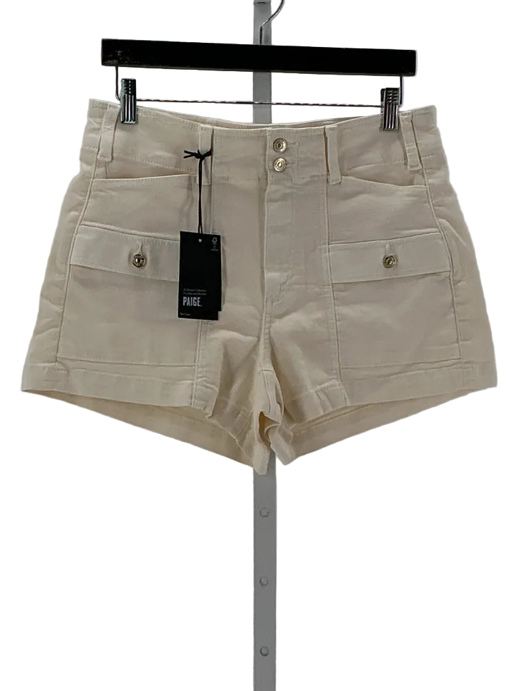 Paige Size 28 White Shorts