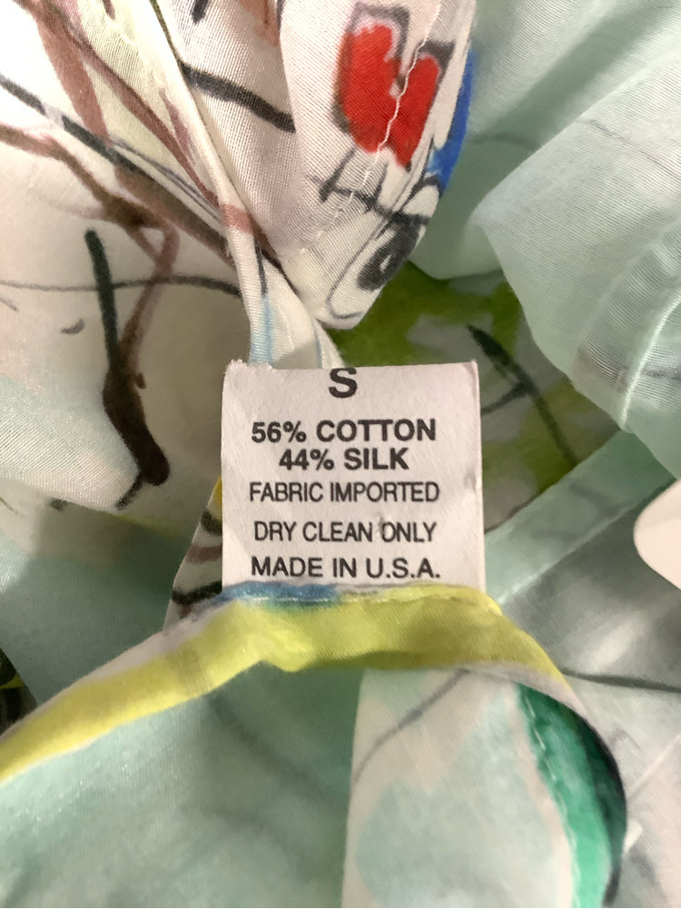 Jill McGowan Size S Blue Multi Shirt