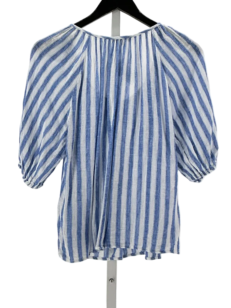 Rails Size S Blue & White Shirt