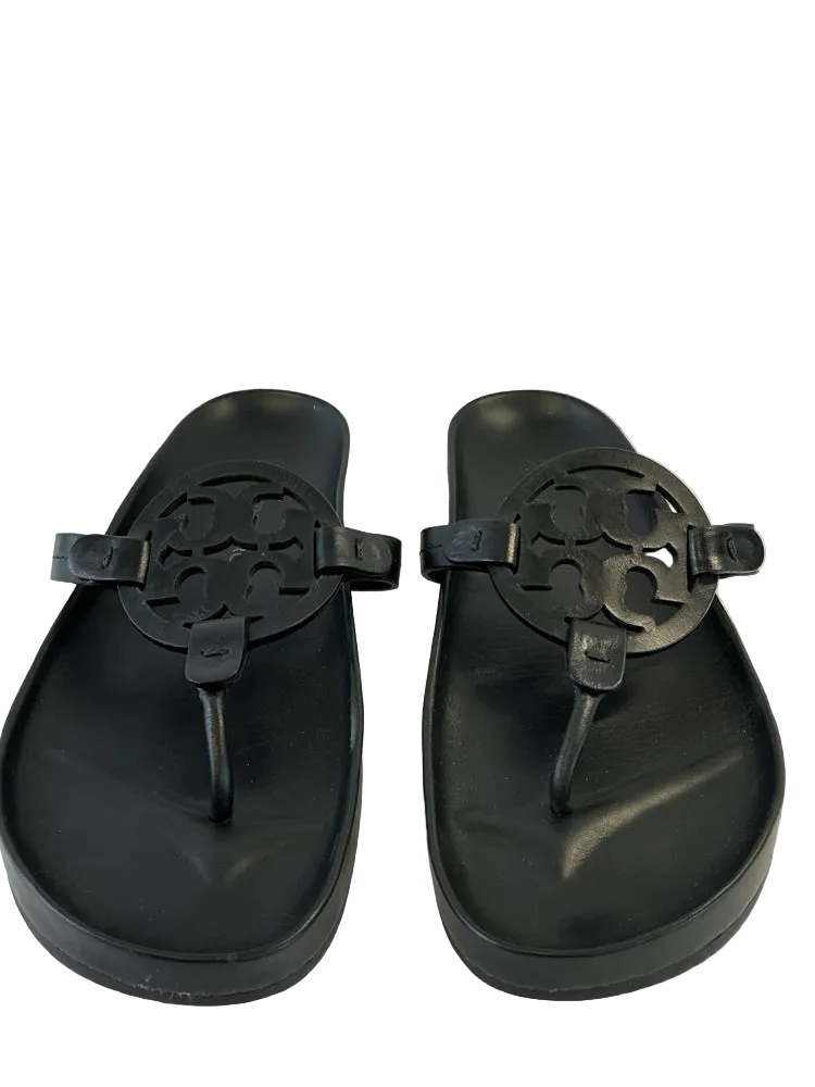 Tory Burch Shoe Size 9 Black Miller Cloud Sandals
