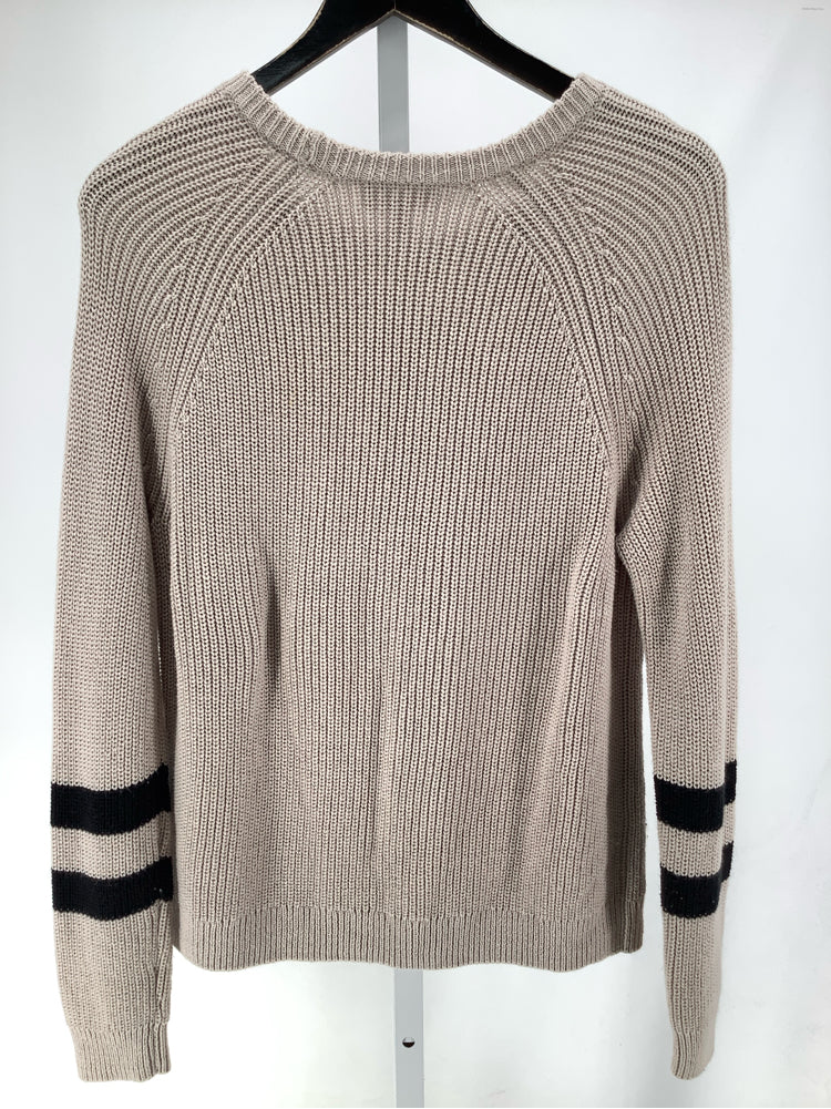White Label Size M Tan & Black Sweater