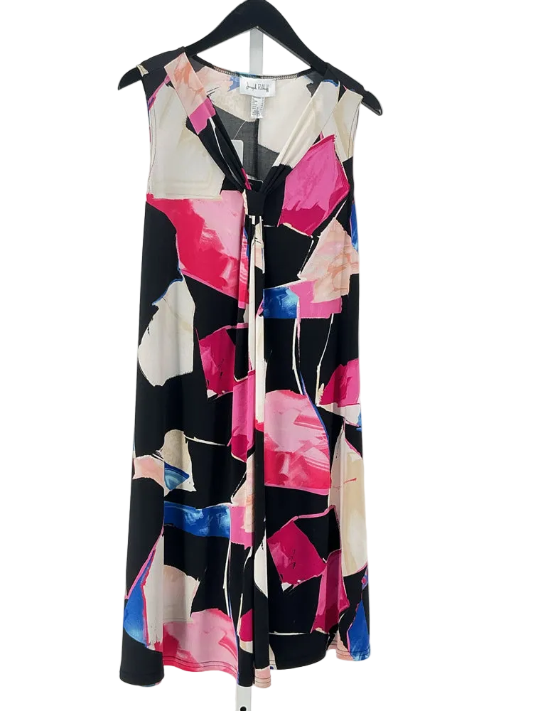 Joseph Ribkoff Size 10 Black multi Dress