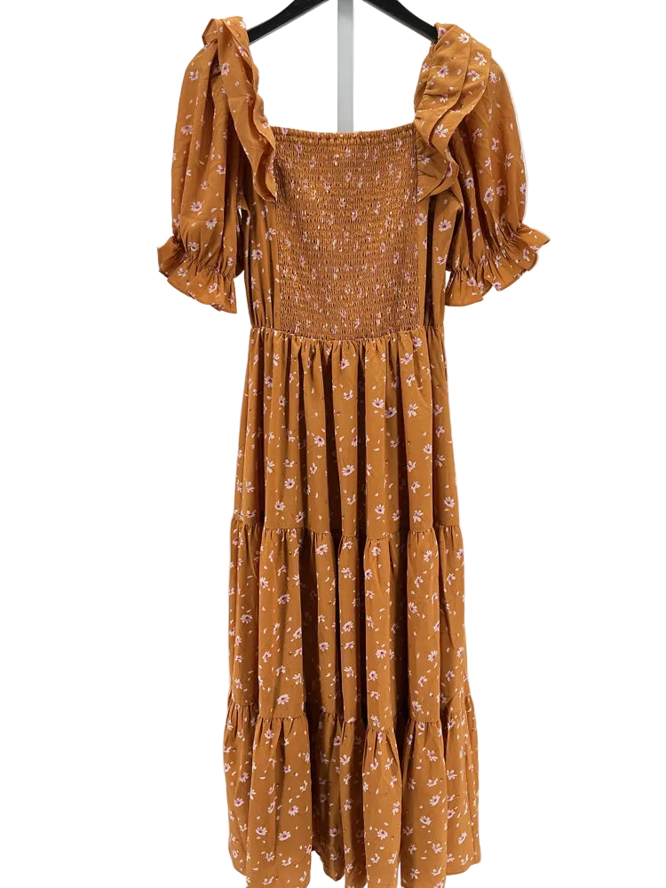 Jessakae Size XS Brown Multi Daydreamer Dress