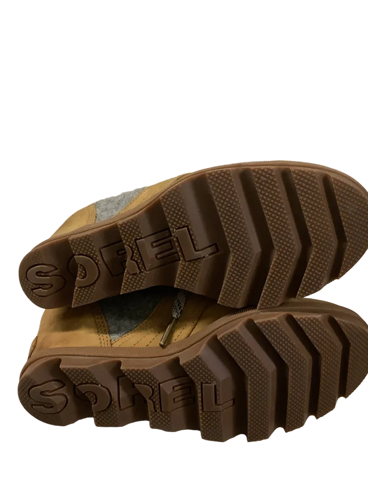 Sorel Shoe Size 8.5 Tan & Gray Lexie Booties
