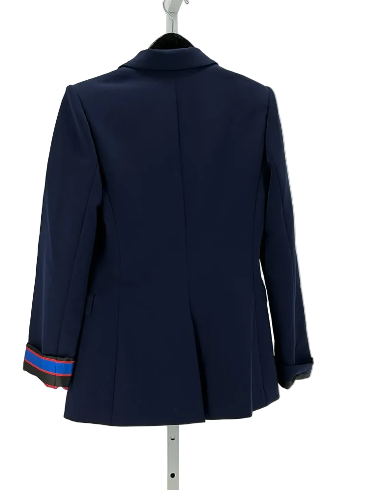 Alice & Olivia Size 8 Navy MACEY Blazer