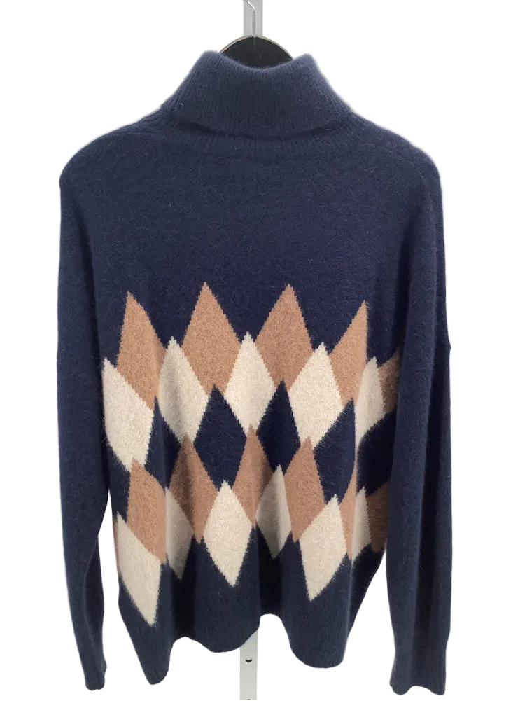 Vineyard Vines Size L Navy multi Sweater