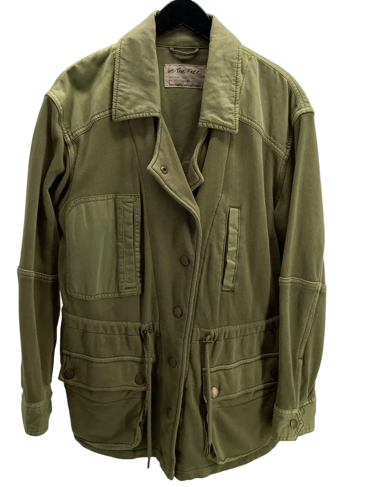 We The Free Size XS Green Utility Jacket