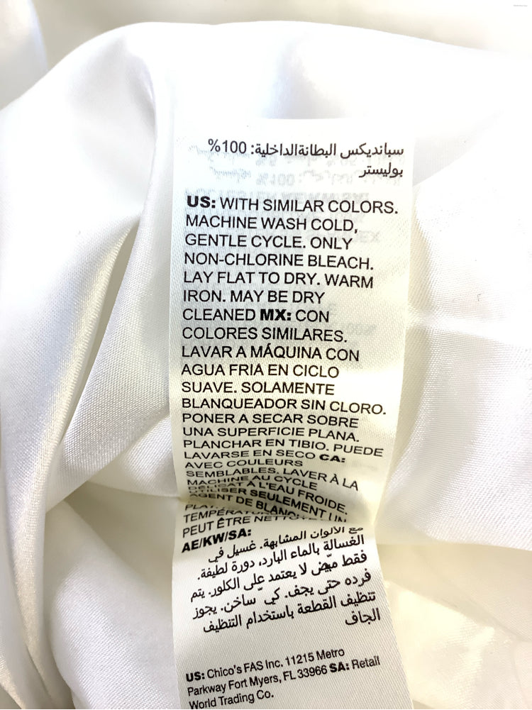 White House Black Market Size 8P White Dress