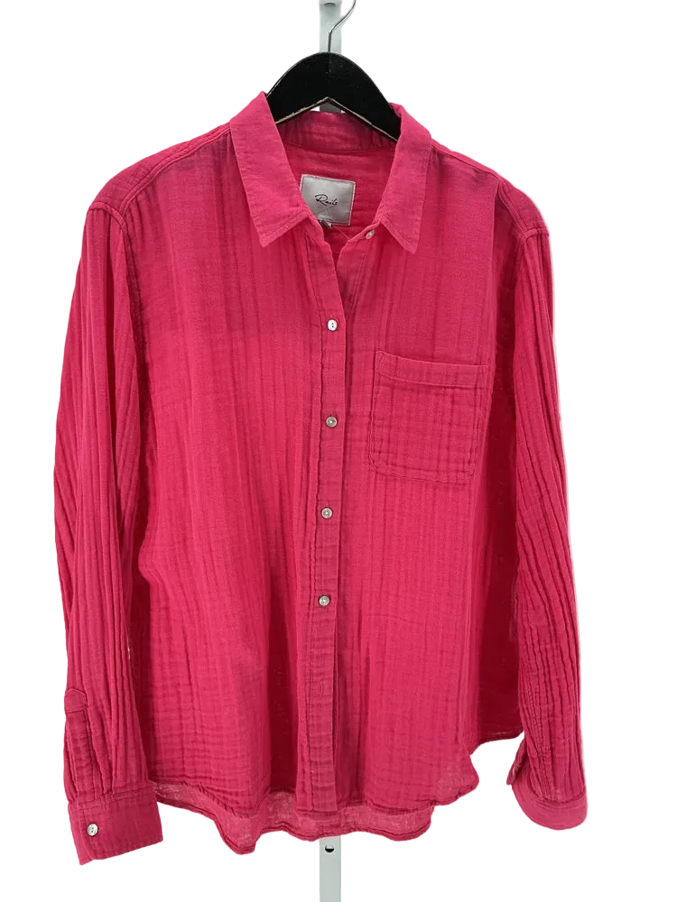Rails Size L Pink Shirt
