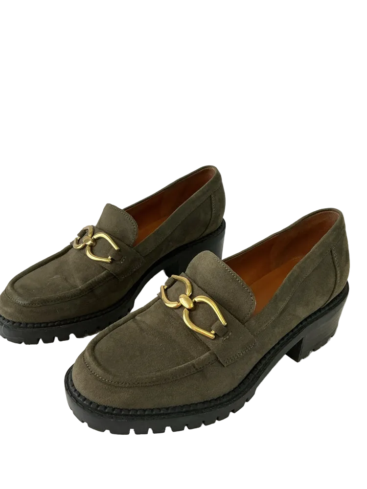 Marc Fisher Shoe Size 6 Green Loafers