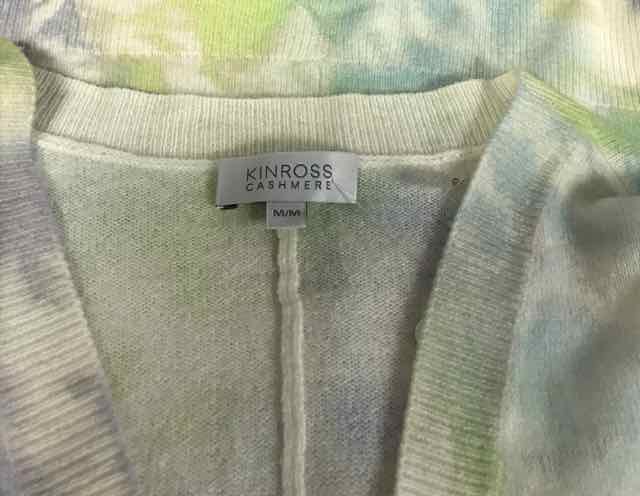 Kinross Size M Blue Multi Cardigan