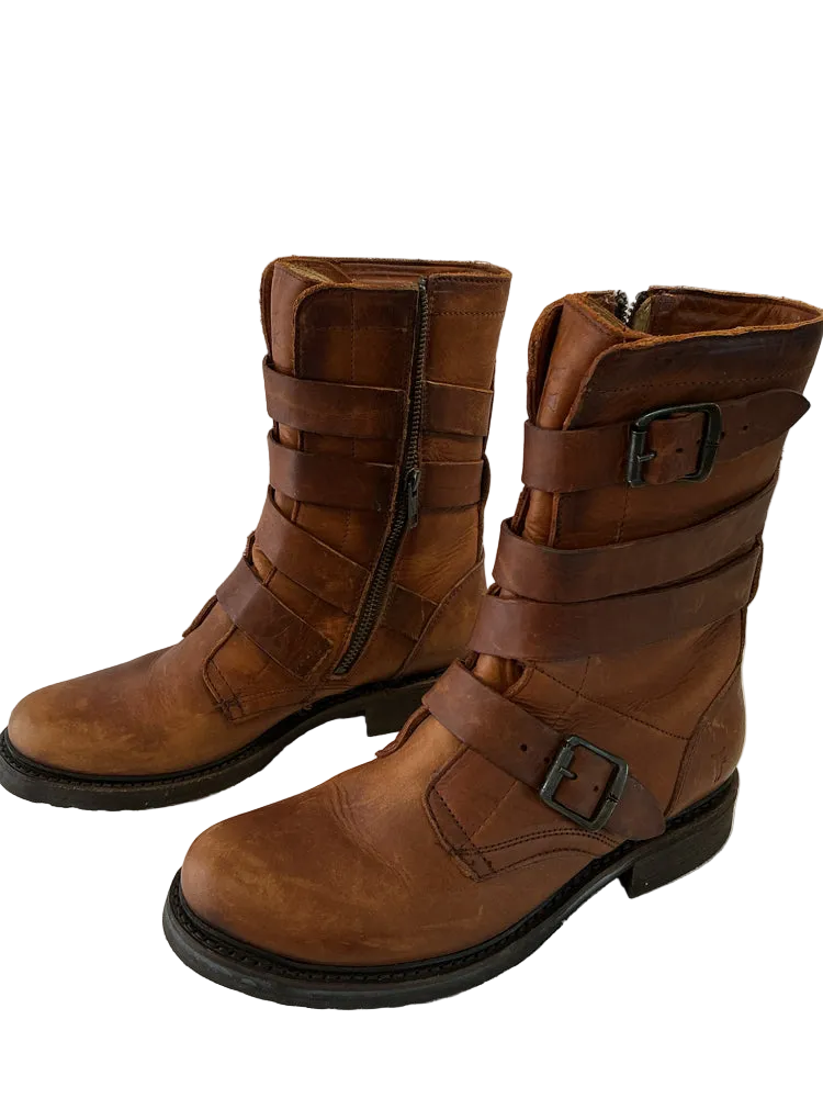 Frye Shoe Size 8 Brown Veronica Booties