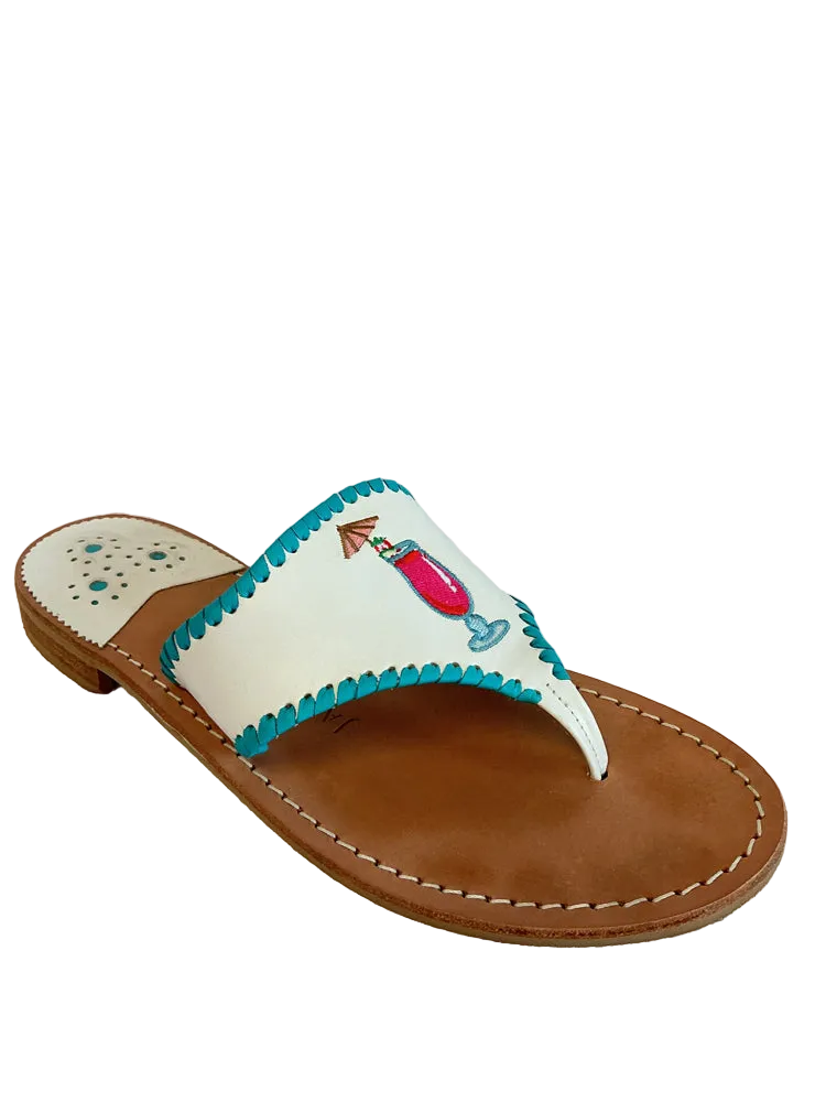 Jack Rogers Shoe Size 9.5 White multi Sandals