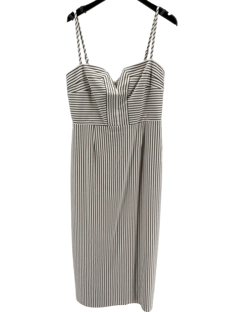 Antonio Melani Size 12 Gray & White Dress