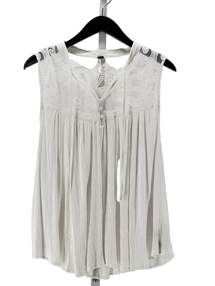 Free People Size XL White Shirt