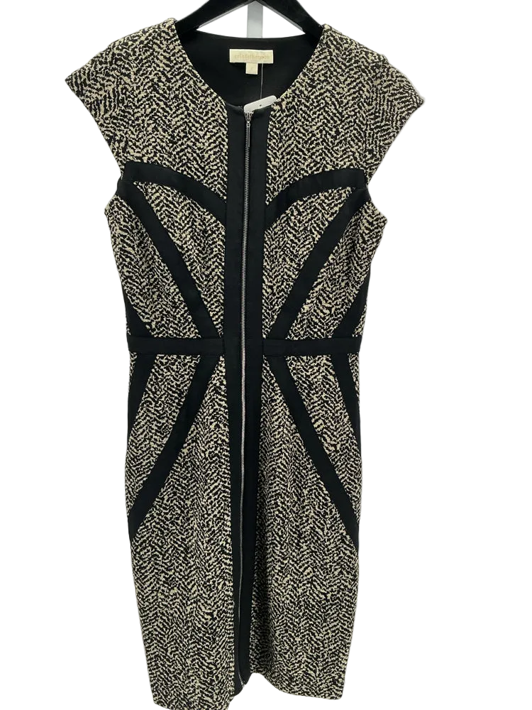 Erin Fetherston Size 6 Black & Gold Corrine Dress