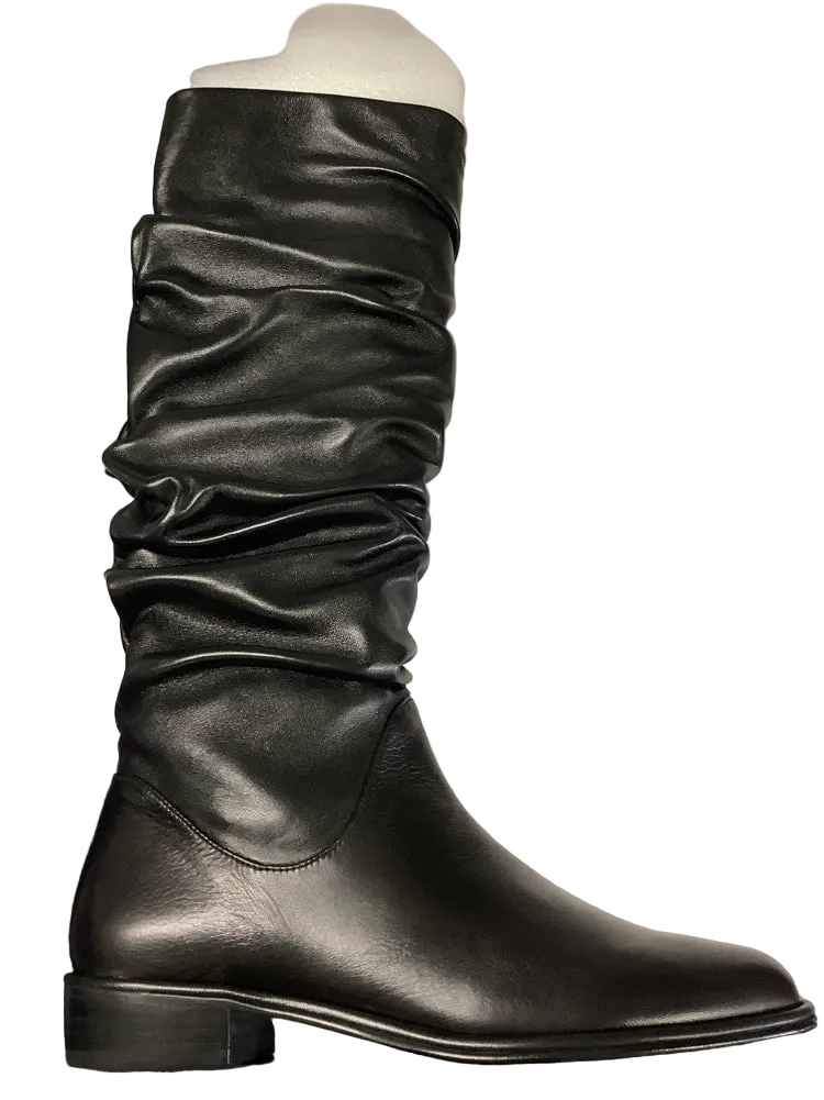 Stuart Weitzman Shoe Size 7 Black Flatscrunchy Boots
