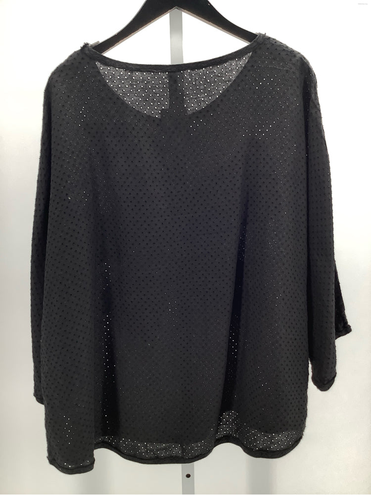 Cynthia Ashby Size XL Black Sedge Shirt