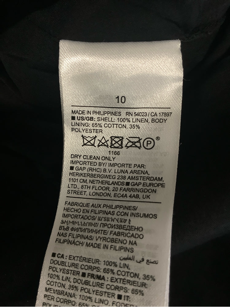 Banana Republic Size 10 Black Vest