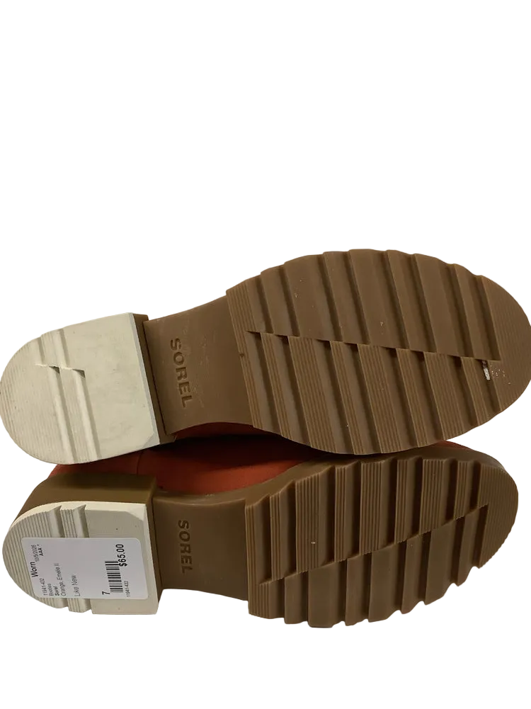 Sorel Shoe Size 7 Orange Emelie II Booties