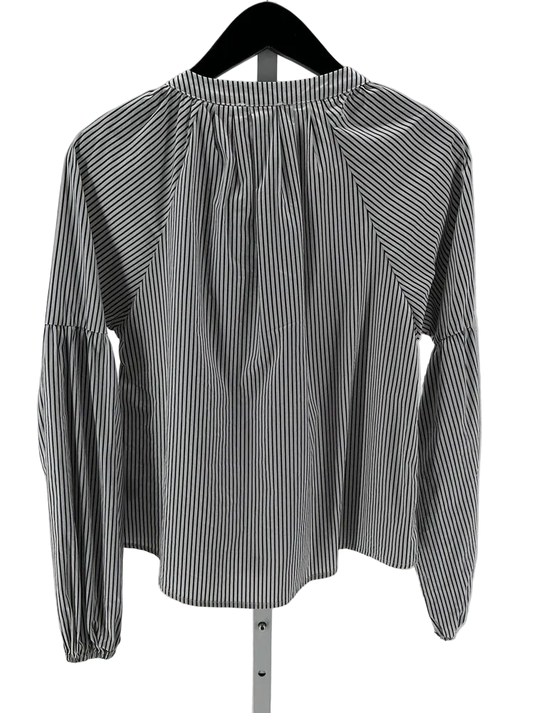 Evereve Size S White & black Shirt