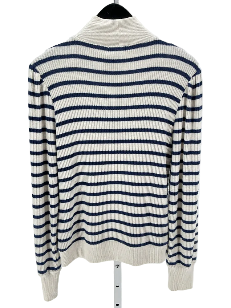 Jcrew Size M Navy & Cream Sweater