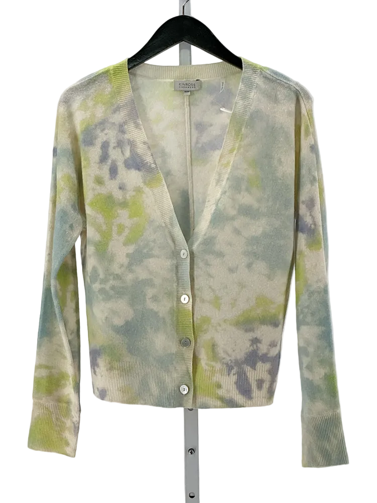 Kinross Size M Green multi Cardigan