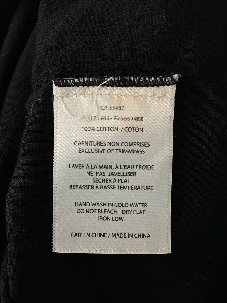 Melissa Nepton Size L Black & Brown Shirt