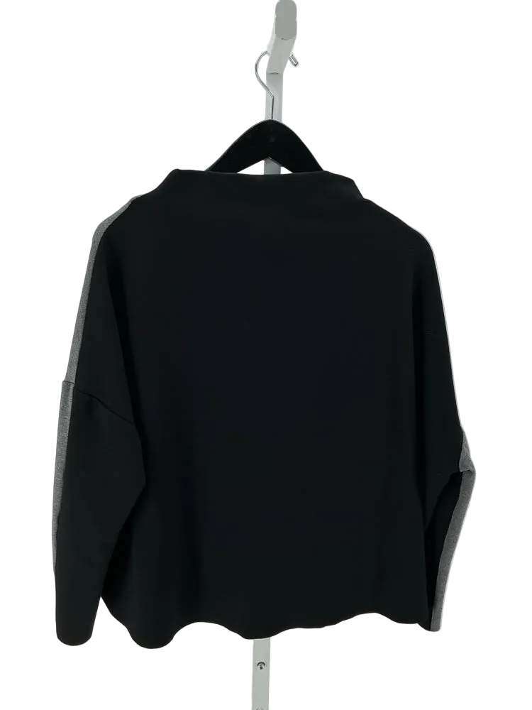 Planet by Lauren G Size S Black & Gray Sweater