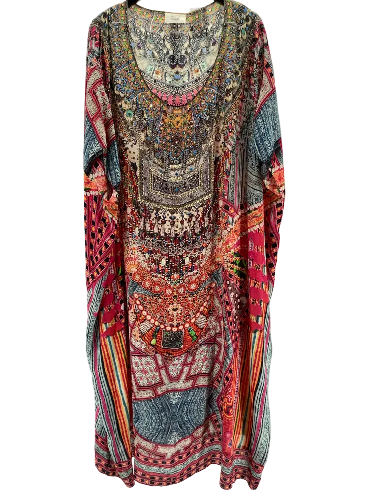 Camilla Size M Pink multi Jaggi's Kingdom Kaftan