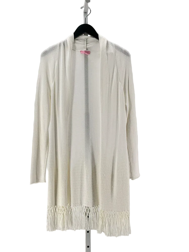 Lilly Pulitzer Size M White Cardigan